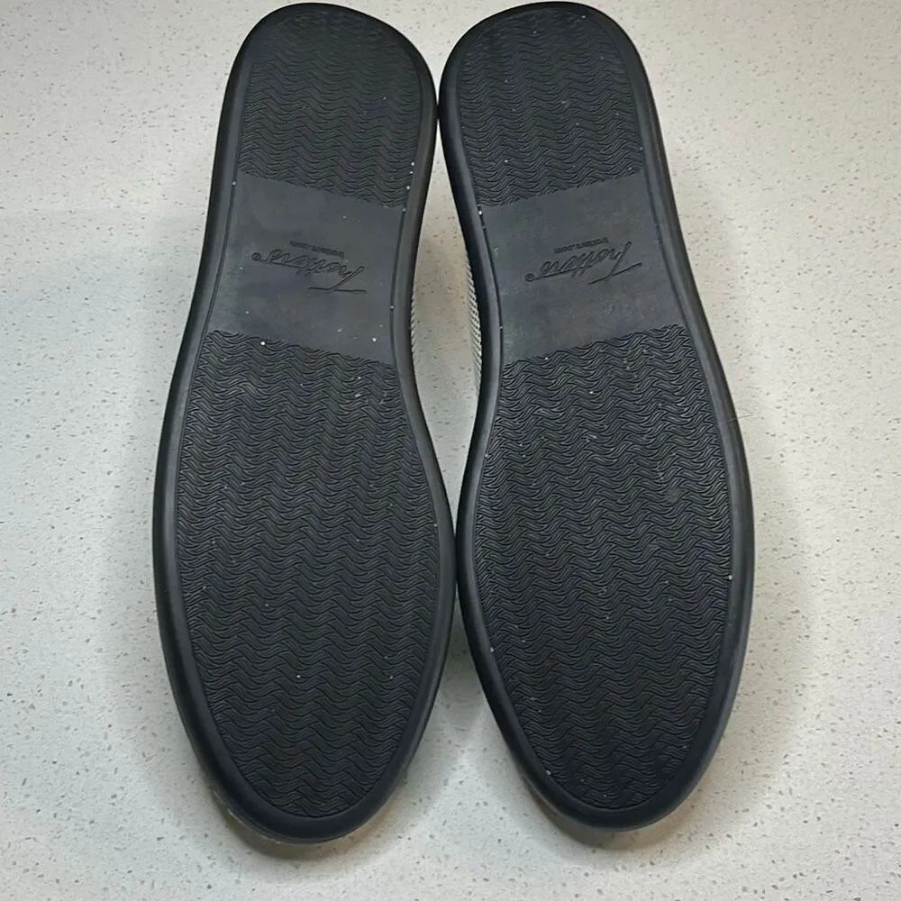 Trotters Accent Espadrille Slip-On Black/White Checkerboard Women 12 Narrow